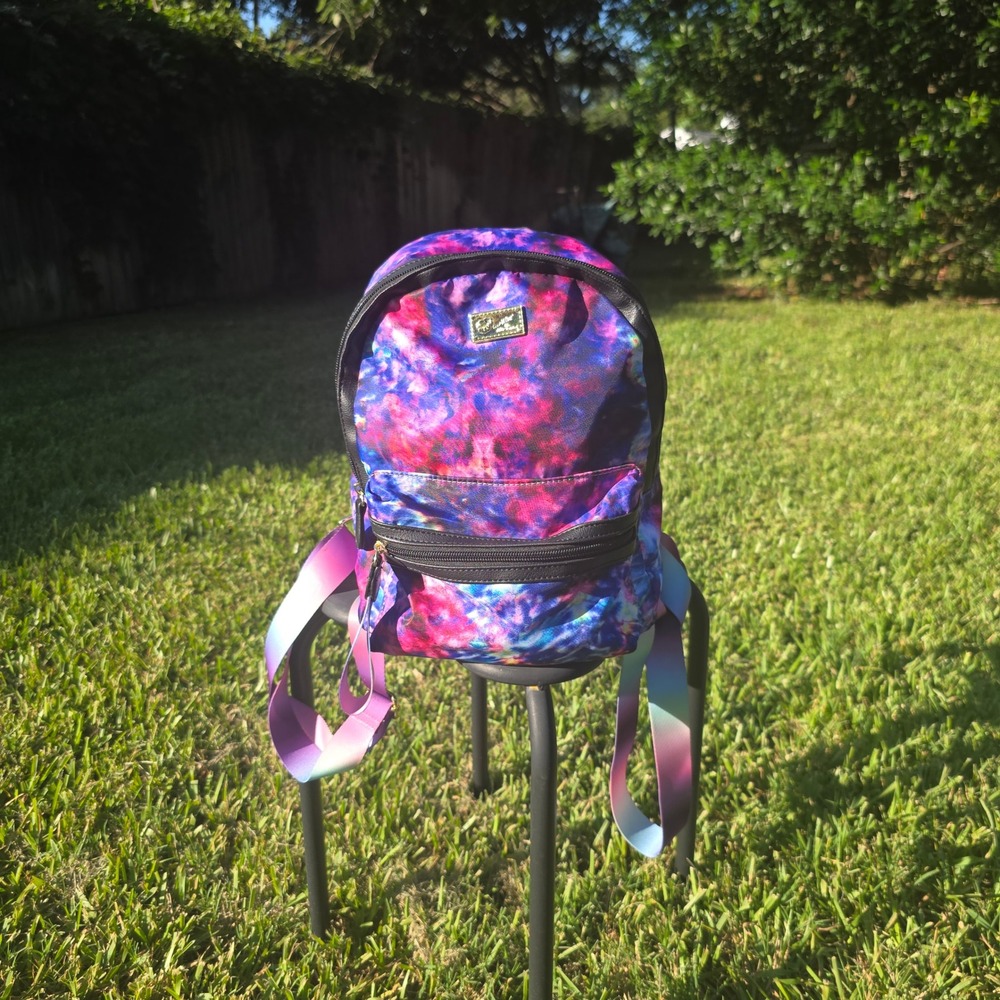 Luv Betsey by Betsey Johnson Mini Backpack Galaxy Tie Dye Pink Purple Blue